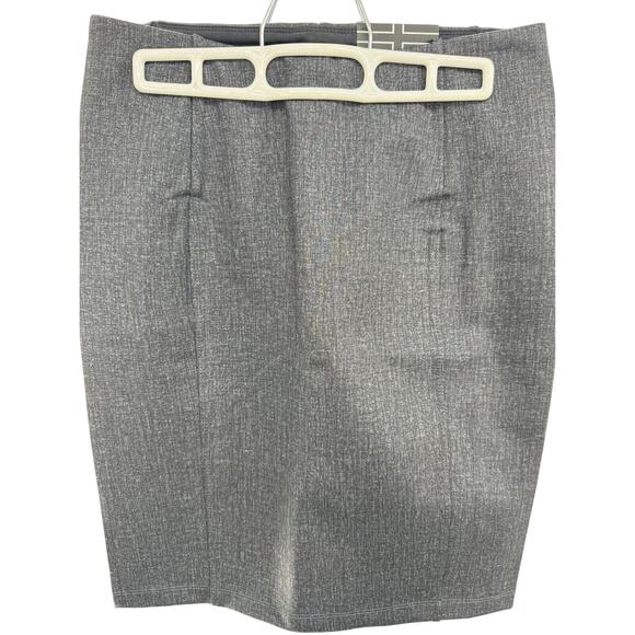 Liverpool Dresses & Skirts - Liverpool Women Flat Front Pull-On Tweed Pencil Skirt Back Slit Size 2/26 Gray